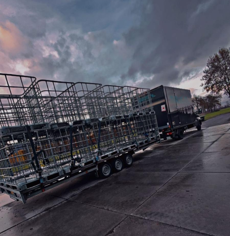 Bezorging IBC-kratten Maus.nl
